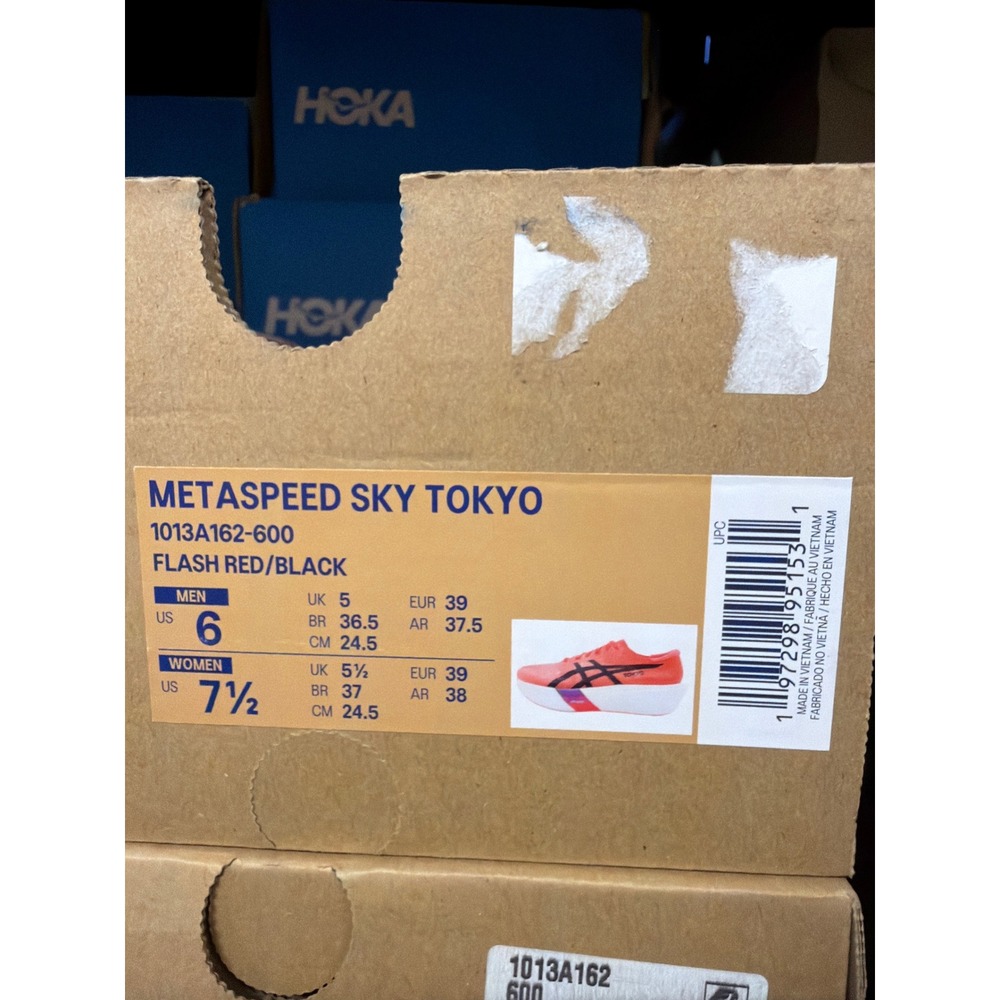 ASICS Women's Metaspeed Sky Tokyo Flash Red/black Size 7.5 NWB No Lid $270 MSRP - Picture 10 of 10